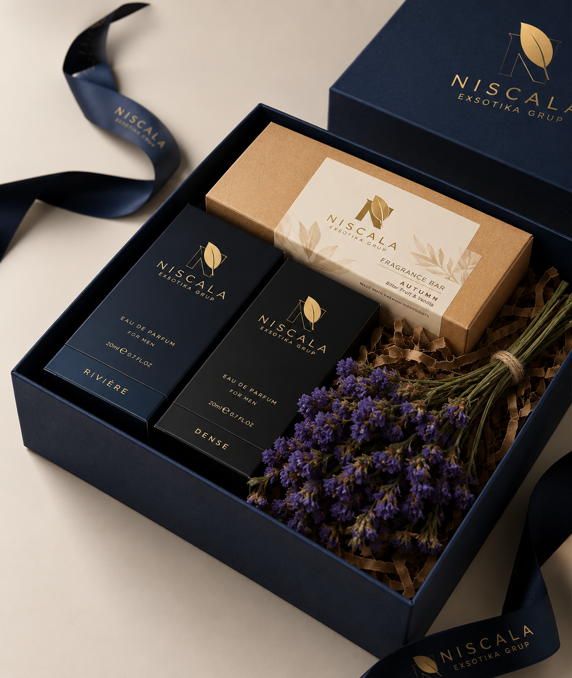 Ilustrasi produk hampers dan gift set parfum